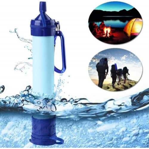 Outdoor Water Filter Portable Personal Emergency Filtration Purifier for Camping, Hiking, Travel, Survival & Backpacking Gear