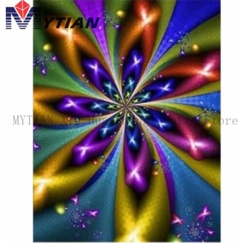 Bright Beautiful Flower,DIY Diamond Painting Kit,Full Square Round Drill Rhinestone Mosaic Pictures Home Decoration Wall Sticker
