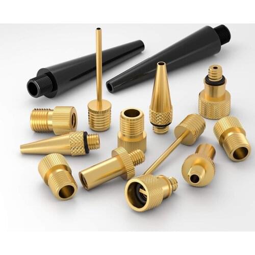 15Pcs/Set Bicycle Pump Valve Adaptor SV/AV/DV Bicycle Valve Bicycle Tools