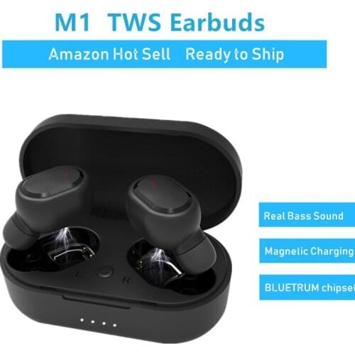 TWS Wireless 5.0 Bluetooth Headset Flashing Reminder Mini Sports Earbuds Automatically Pair with Stereo Phone
