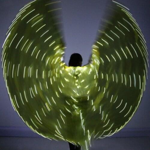 Women Belly dance wings LED lightIsis Wings Belly Dance Costumes 360 Stage Performance New LED Wings No Sticks