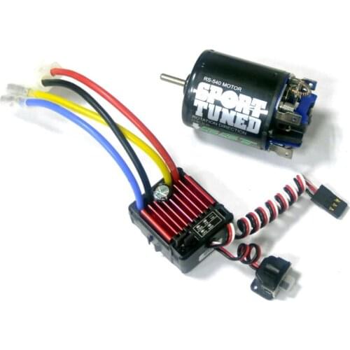 Hobby Wing Black BRUSHED ESC 1060 WATER PROOF 60Amp Speed Control with 45T Motor