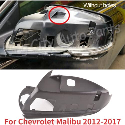 CAPQX For Chevrolet Malibu 2012-2017 Rearview Mirror internal Cover Side Rear View Mirror Base Cap mirror case without Hole
