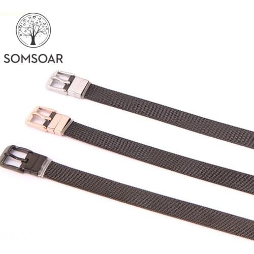 Top Selling Somsoar Jewelry Black Mesh Stianless Steel Mesh Bracelet Mesh Black Bangles fit DIY Charms 5pcs/lot