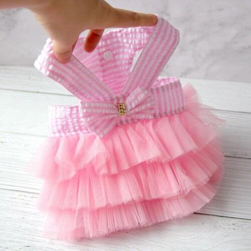 Fashion Dog Dress Summer Pet Clothing Princess Skirt Cat Pomeranian Shih Tzu maltese Bichon Podle Yorkshire Schnauzer Clothes