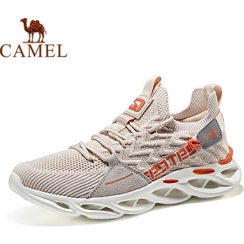 CAMEL Men Sneakers Fashion Running Shoes Lightweight and Breathable Comfortable Cushioning Sports Running Shoes 2020 Autumn New