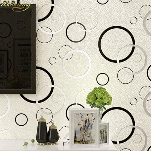 Beibehang papel de parede 3d European deerskin geometric circle Embossed Wallpaper Roll for Bedroom Living Room wall paper roll