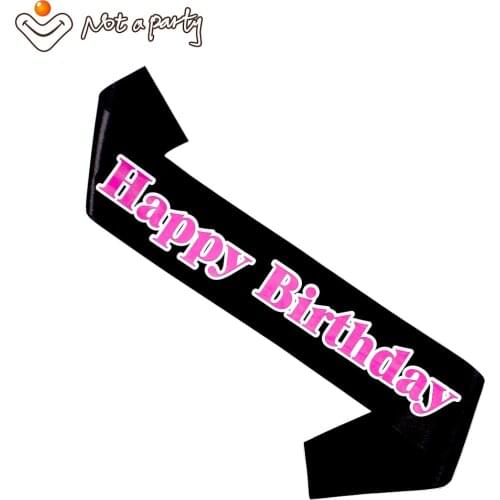 3Pcs Birthday Event & Party gift for women men ladies Happy birthday sash fun 18 21 30 40 50 60 adult birthday favors