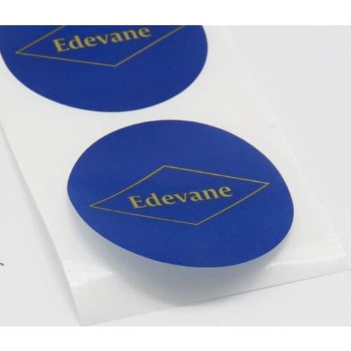 Custom design logo printing adhesive label sticker on jar or tube bottle