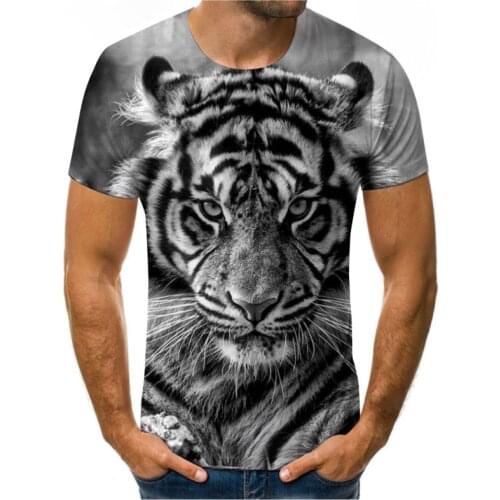 Majestic cool Animal Lion tiger face mans T-shirt 3D printe loose fashion Stunning Tiger casual top Harajuku oversized t shirt