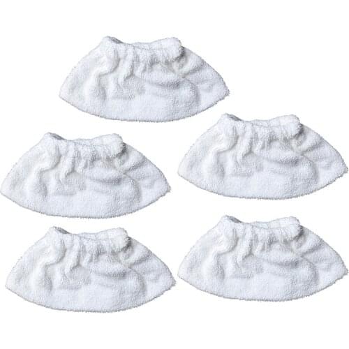 5pcs Floor Cloth Brush head Cove Cleaning Accessories for KARCHER SC2 SC3 SC4 SC5 Steam Fiber Cotton white vacuum Cleaner Parts