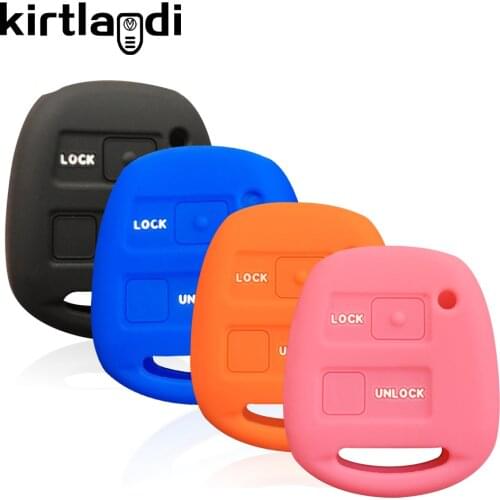 Silicone Car Key Fob Case Cover for TOYOTA CAMRY RAV4 COROLLA LAND CRUISER PRADO Celica for Lexus RX 300 IS200 TLC100 Key Holder