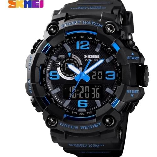 SKMEI Sport Watch Men Clock Male LED Dual Digital Quartz Wrist Watches Mens Top Brand Luxury Digital-watch Relogio Masculino