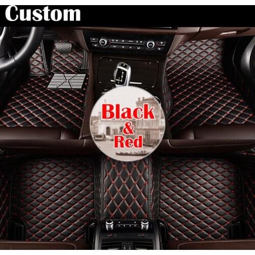 Special custom made car floor pad mats for Cadillac ATS XTS SRX SLS Escalade car-styling Waterproof leather carpet liners