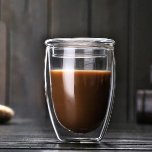 Heat Resistant Double-Wall Insulated Glass Espresso Mugs Latte Coffee Glasses/Whisky/Coffee Cup/Tea Mug