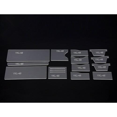 YKL-45 Univeral Short Wallet Acrylic Template Wallet Leather Pattern Acrylic Leather Pattern Leather Templates for Bags