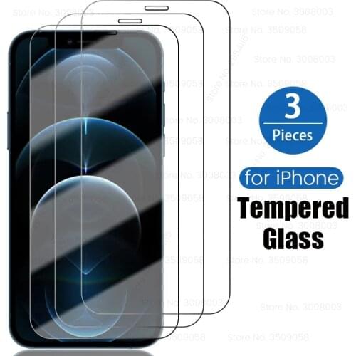 3PCS screen protectors for iphone12 tempered glass for iphone 12 mini armor protection glass on i phone 12 11 pro max film cover