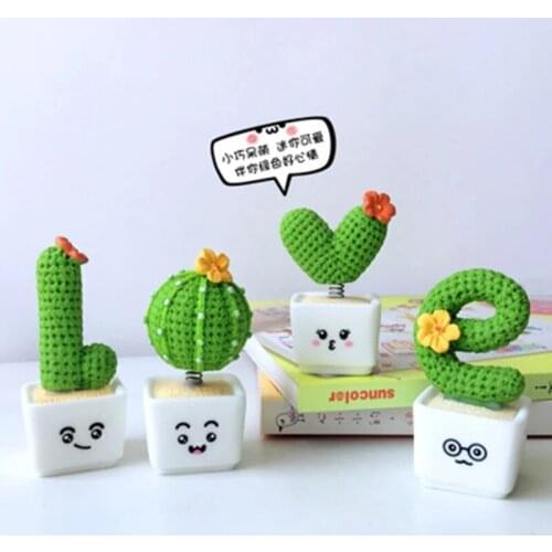 ZOCDOU 1 Piece Lovely Small Fresh Cactus Small Statue Little Figurine Crafts Figure Ornament Miniatures