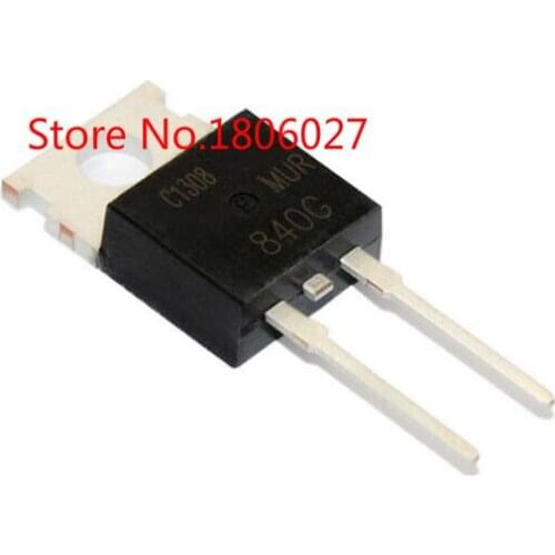 Send free 20PCS MUR840G MUR840 TO-220AC 400V 8A Fast recovery rectifier diode