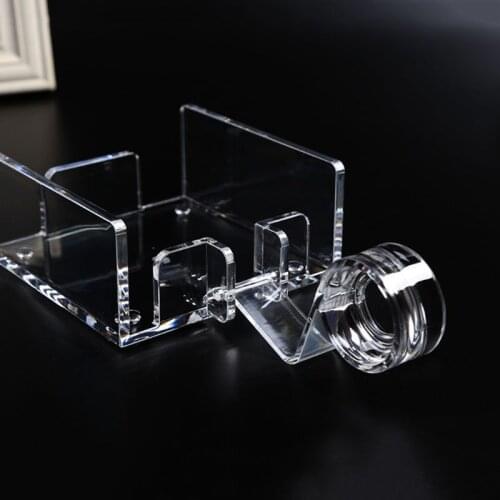 94PF Square Clear Acrylic Cocktail Napkin Holder Paper Serviette Dispenser Tissue Box Bar Caddy for Dining Table Hotel Home