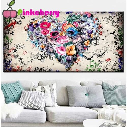 DIY Diamond Painting Abstract colorful love flowers Diamond Mosaic Full Drill Square Embroidery Cross Stitch Handmade k808