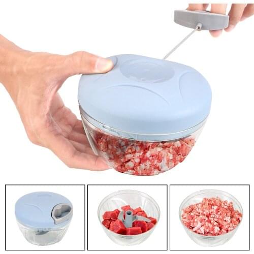 Garlic Triturator Manual Mashed Cut Crushed Garlic Ginger Fresh Chili Crusher Chopper Hand-Pulled