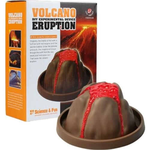 Kids DIY Science Exploring Toys Small Chemistry Learning Toys Educational Volcano Eruption Physical Chemical Experiment Kit Gift