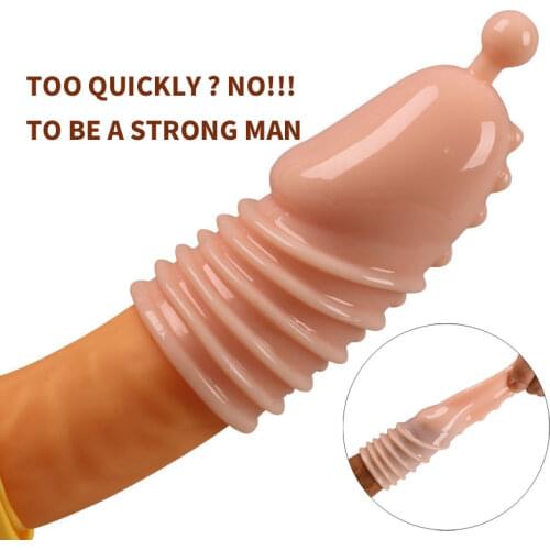 Lengthen Reusable Enlargement Condoms Extend G point Ring Male Penis Extension Sleeves Sex Toys for Man Adults Intimate Goods