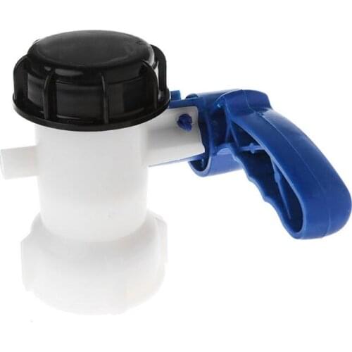 IBC Tote Tank Butterfly Valve Drain Adapter 2.44\" Coarse Thread