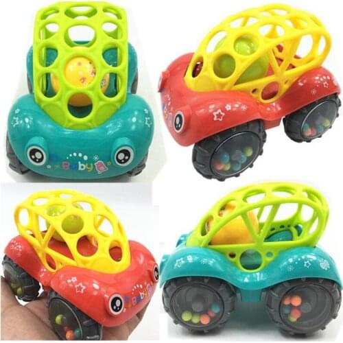Inertia Soft Plastic Toy Car Trolltech Car Sliding Soft Plastic Toy Rattle Car Toy Childrens Game Toy Car Baby Birthday Gift