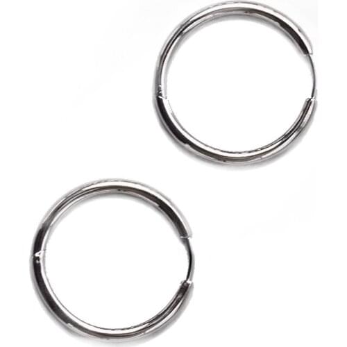 Annular pure titanium earrings 1 pair of hypoallergenic titanium alloy small Huggie earrings set, for women, men and girls