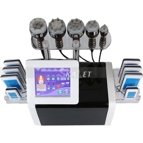 Multifunctional 40K Cavitation + BIO + Vacuum RF Skin Rejuvenation Wrinkle Removal Skin Lift Fat Burn Weight Loss 6 In 1 Machine