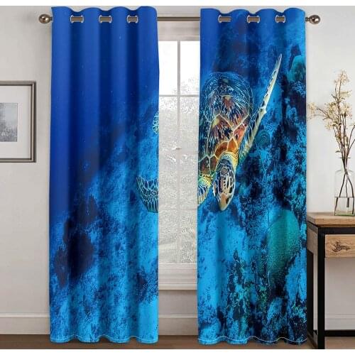 3D Modern Snow Mountain Landscape Pattern Blackout Curtain Set, Suitable for Home Curtains In The Living Room and Bedroom