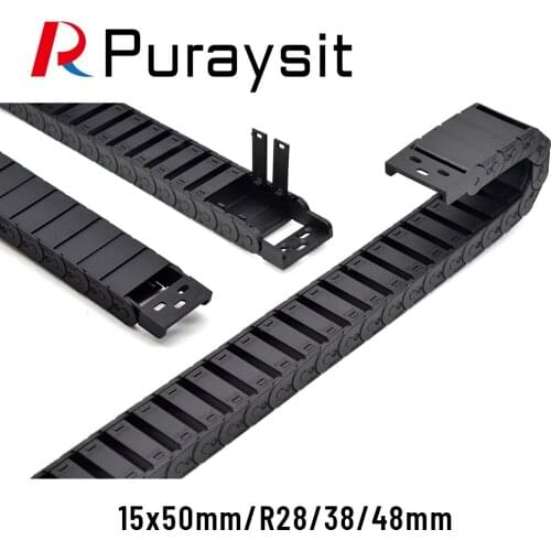 Nylon Drag Chain OF-X15BF.1.N 15x50mm R28mm 38mm 48mm Semi-Closed Inner Opening