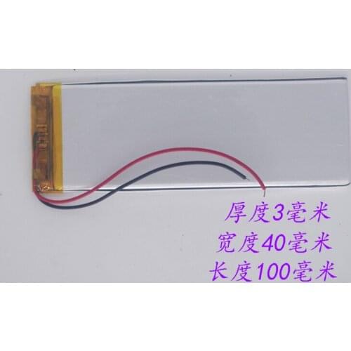 New Hot A 3.7V polymer lithium battery 3040100 traffic recorder Li-ion Cell 3039100 flat rechargeable core large capacity