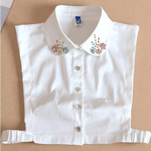 New Fashion False collar women detachable collar Sweater Fake sweater flower decoration False Collar Tie costume Decoration