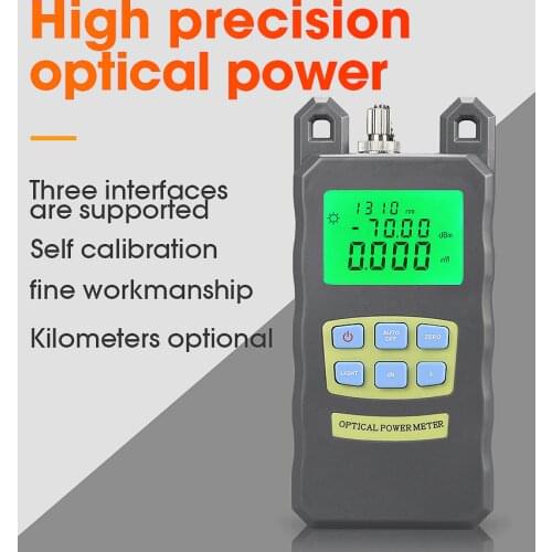 Free Shipping Fiber Optical Power Meter -70~+10dBm with FC SC Connector