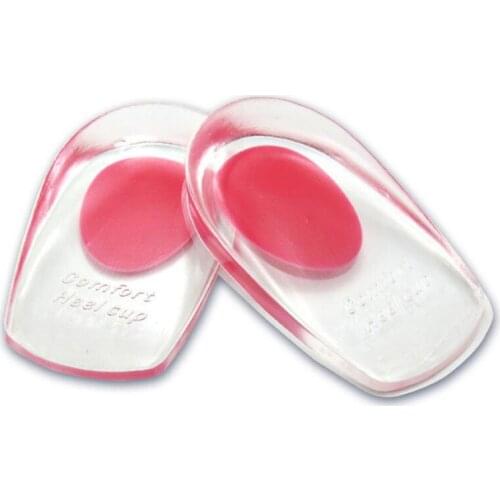 Heel Pad Silicone High Quality Soft Comfortable Heel Insole Heel Fascia Shock Insole Transparent Texture Fits The Heel Insoles