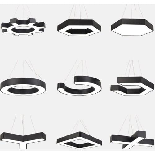 Modern Led Ceiling Chandelier Lighting Adjustable Ring Lights Living Room Bedroom Decoration Light Fixtures