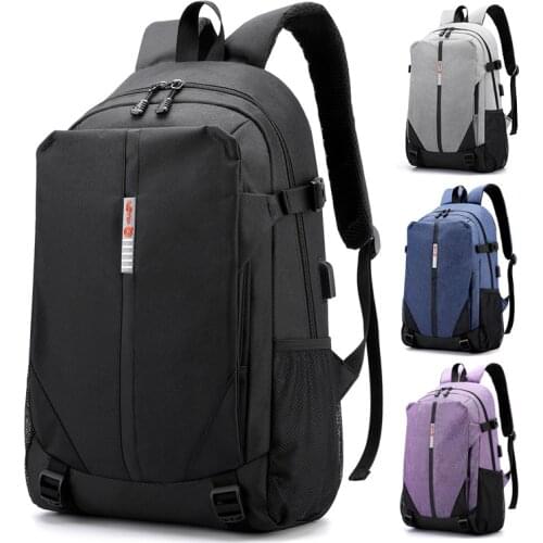 Trendy new style rechargeable backpack mens womens bag large-capacity traveling bag leisure backpack