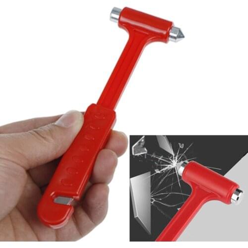 2 In 1 Life-Saving Escape Hammer Mini Car Safety Hammer Cutting Knife Multi Tool Window Broken Emergency Glass Breaker Hammer