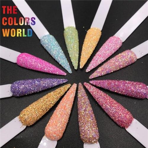 TCT-549 Chunky Iridescent Nails Glitter Nails Art Decoration Brillo grueso arte de uñas Tumbler Crafts Festival Nail Accessories