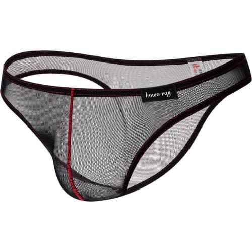Men Briefs Breathable Pouch Sexy Men Brief See Through Mesh Mens Briefs Underwear Sexy Transparent Underwear Bikinis