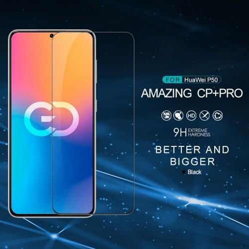 NILLKIN CP+Pro 2.5D Full Cover Coverage Tempered Glass For Huawei P 50 P50 5G Fully Screen Protector Protective Film