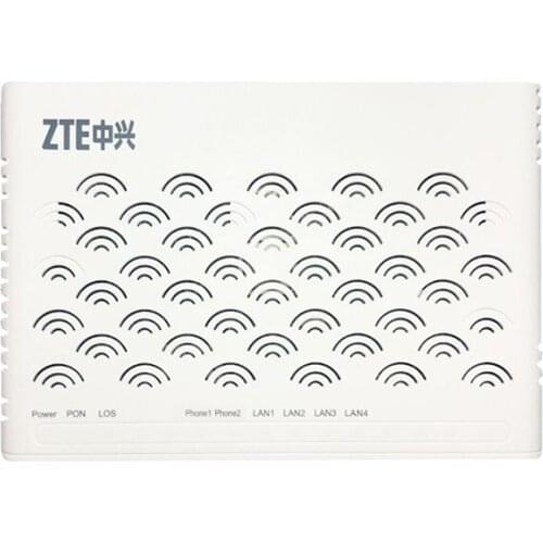 ZTE ZTE F620 ZXA10 GPON ONU With 4 LAN 2 voice pots support SIP H248 protocols