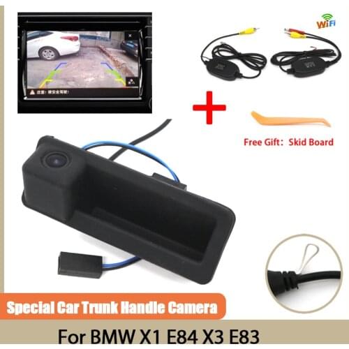 Starlight Night Vision Car Rear View Reverse Backup Camera For BMW X1 E84 X3 E83 Waterproof high quality Car Trunk handle camera