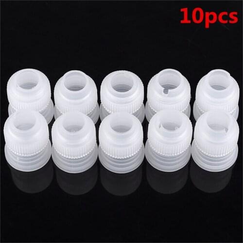 10 pcs Icing Piping Nozzle Coupling Adapter Bag Cake Flower Pastry Decoration Tool