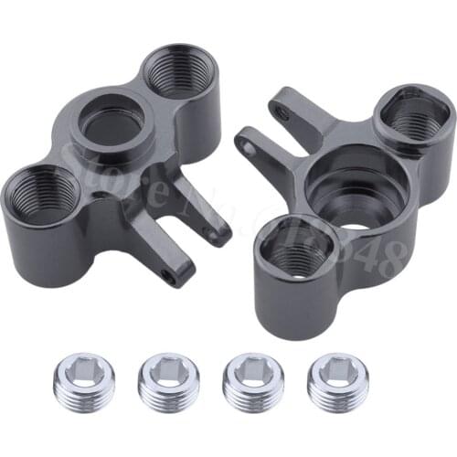 2pcs Aluminum Alloy Axle Carriers Steering Knuckle Arm Hub For Traxxas 1/16 Slash 4WD E-Revo Summit VXL RC Car Hop Up Parts