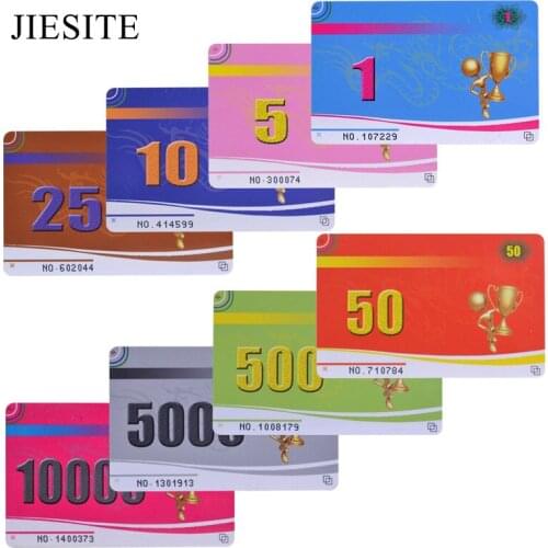 25PCS/SET PVC Texas Poker Chips Card Set Mahjong Board Game Counters PVC Cards Fun Family Party Board Game Casino Game Card Sets