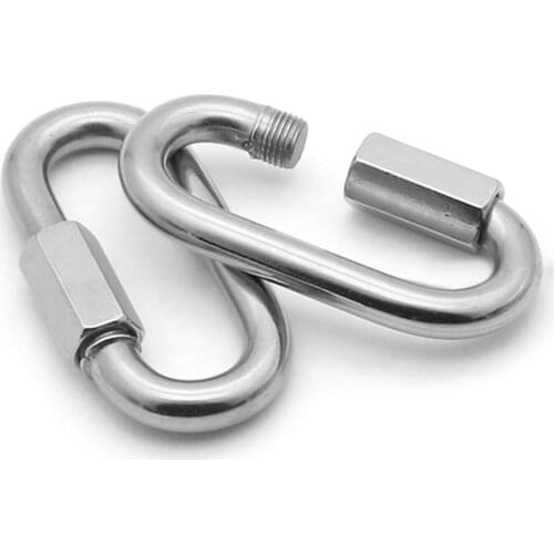 5pcs M3.5 Quick screw link Chain Fastener Hook Carabiner 304 Stainless Steel Repair Hiking Camping Quick Link Lock Ring